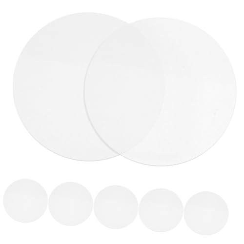 SMASOLO 10piezas Láminas Acrílicas Circulares Transparentes Plancha Metacrilato Círculos Acrílicos Para y Manualidades