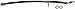 Dorman H621802 Rear Driver Side Brake Hydraulic Hose Compatible with Select Lexus / Scion / Toyota Models