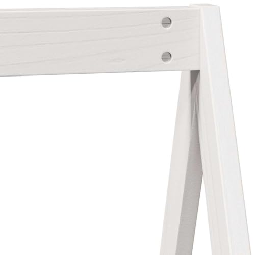 Vidaxl Tetto Letto Bambini Bianco 209X95,5X88 Cm Legno Massello Pino, Tetto Per Letto, Tettoia Per Letto Bambini, Baldacchino Per Letto Bambini - 4