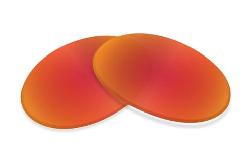 Sunglass Fix Replacement Sunglass Lenses Compatible for Ted Baker Charlotte 56mm (Polarized SFx Ultra Red-Orange Mirror Blue Pair)