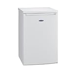 ICEKING RHK551EW Freestanding Undercounter Icebox Fridge, 109L Capacity, White, Adjustable Thermostat, Energy Efficient, LED Light, Quiet Operation – Ideal for Kitchen or Utility Room