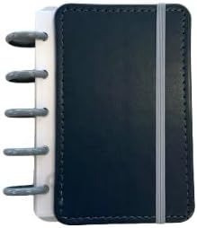 Discbound Notebooks, Planner, Customizable, Mini, A6 (4"x5.75") (Dark Blue/Grey)