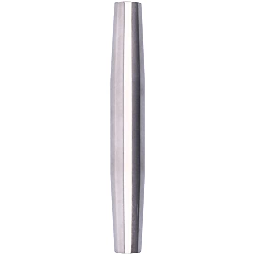 Rolling Pins para Hornear, Pasador Rodante Nostick Satin Cepillado de Acero Inoxidable Pon de Rodillo Metal con Diseño Hueco para Arcilla, Juegos y Artesanías (Modelo de lijado cónico de 23 cm)