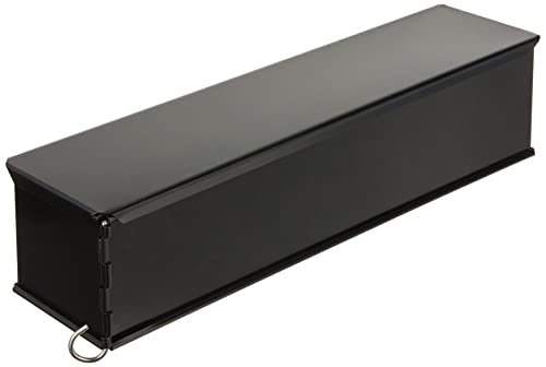 Paderno Form Pate, Pastetenform lang Uni Mini mit Scharnier für Pastetenkruste, Spülmaschinenfest, 35 cm, Schwarz – Ansicht 2