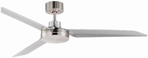Maxim Ultra Slim - 52 Inch Outdoor 3 Blade Ceiling Fan-Satin Nickel Finish