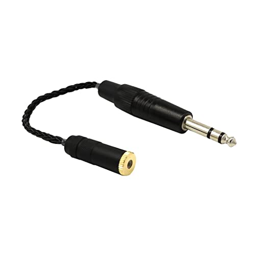 Image of 4.4mm Balance Male Plug To 6.35mm Balance Female (4.4mm To 6.35mm) Black