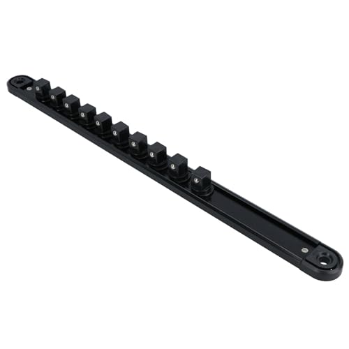 Rieles de almacenamiento magnéticos para herramientas con clips giratorios ajustables 5