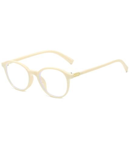 Image of EYLRIM Classic Round Glasses for Women Men Circle Frame Blue Light Glasses Nerd Eyeglasses