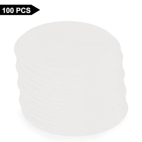 Image of stonylab Qualitative Filter Paper, 3-Box 74 mm Diameter Fast Speed Cellulose Filter Paper with 25 Micron Particle Retention Filtration Speed, Set of 3 x 100 Pcs