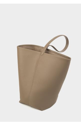 JIUFENG Women's Genuine Leather Underarm Tote Bag,Womens Shoulder Bucket Clutch Bag,Large Capacity Handbag for Work Shopping2