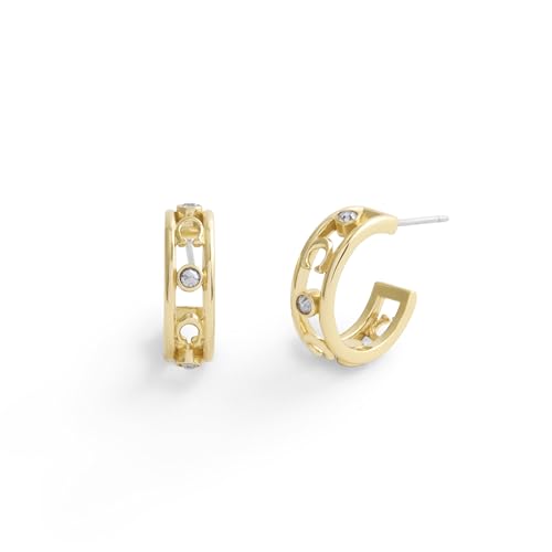 COACH Women's Signature C Open Hoop Earrings