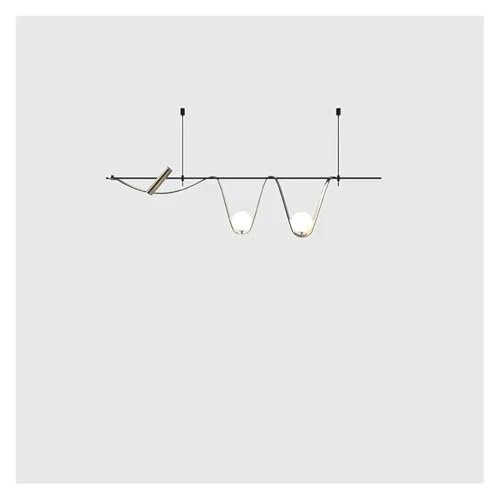 Lustre suspension LED nordique 120cm naturel pour décoration de cuisine et salon