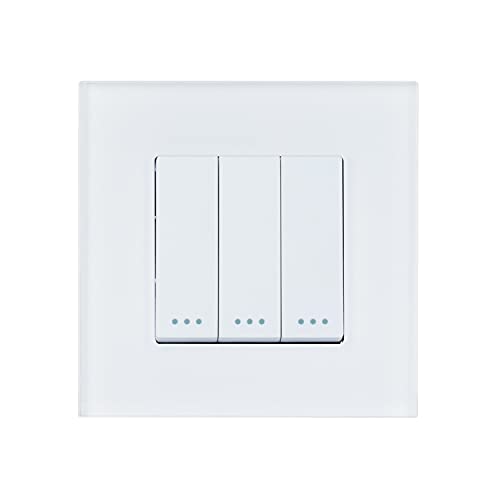 LEDKIA LIGHTING Va-et-Vient Triple avec Cadre PC Modern Blanc Cover