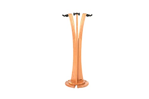 Ruach GS-1 Triple support pour guitare acoustique/électrique Cerise - Les Beatles, Paul McCartney, John Lennon, RIngo Starr, George Harrison Ruach GS-1 Triple support pour guitare acoustique/électrique Cerise – Image 5