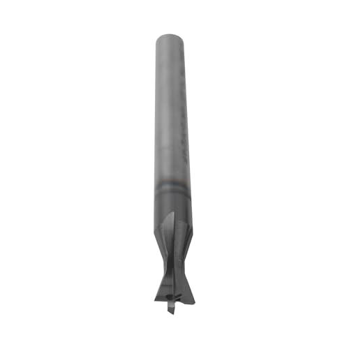 Image of 1 /4 inch Carbide Square Nose End Mills, 4 Flute Solid End Mill Bits, Dovetail Cutter, AlTiN Coated Milling Cutters for DIYers and Professionals, 74 Degree