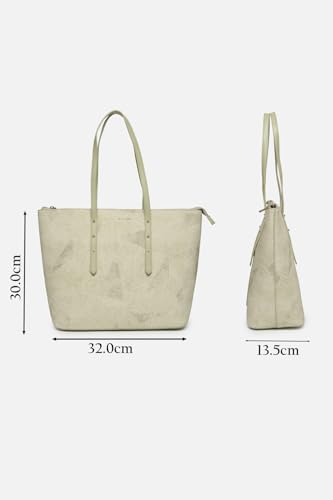 Image of Allen Solly Women's Large Tote Shoulder Bag | Premium PU Leather | Structured Shape | Everyday Comfort | Office & Work