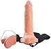 Toyz4Lovers Real Rapture Vibrating Hollow Strap On 8 Flesh With Balls - 450 gr