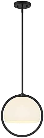 DESIGNERS FOUNTAIN Eterna 1 Light Pendant, Matte Black, D274M-12P-MB