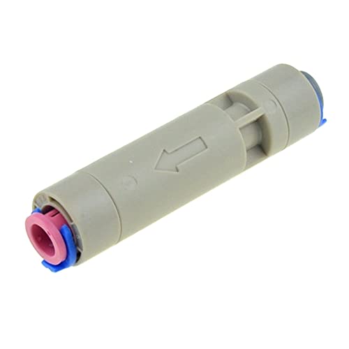bzcemind RO Wasserbogen gerades Rückschlagventil Schnellkupplung Fitting 1/4 Zoll OD Schlauch Umkehrosmoseanlage Kunststoff Rohrverbinder gerader Schlauch 2 1/4 Zoll OD Schlauch