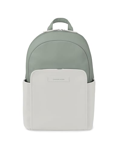 Kapten & Son Rucksack Aalborg Muted Sage 12 L | Rucksack Damen & Herren Mint | Handgepäcksrucksack mit 12 Laptopfach | Backpack ideal für Uni, Arbeit, Reisen