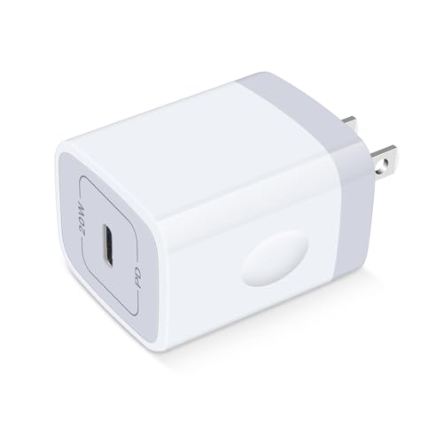 Image of USB C Box Fast Charger Block for Samsung Galaxy A14 5G /S21 FE /A13 /A54 /A23 /A53 /A03S /A24 /A34 /Z Fold4 /S23 /S22 /A04S,iPhone 14 /13 Pro Max /12 /SE /11 /8 /X,Pixel 7Pro /6,20W Wall Charger Plug USB C Charger Brick