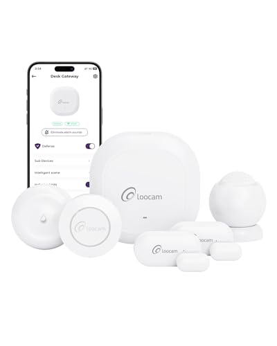 Loocam Home Security Alarm System, Kit De 6 Piezas, Conexión Zigb...
