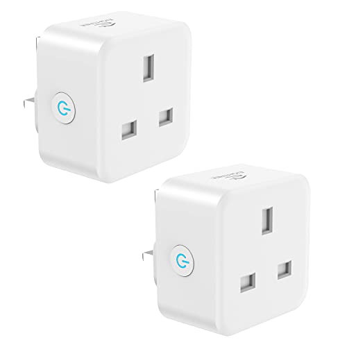 Eightree EIGHTREE Smart Plug with 𝗘𝗻𝗲𝗿𝗴𝘆 𝗠𝗼𝗻𝗶𝘁𝗼𝗿𝗶𝗻𝗴, 13A Smart Plugs that Work with Alexa, Google Home, SmartThings, Wireless Remote Control Timer Plug, 2.4 GHz Only Wi-Fi Plug