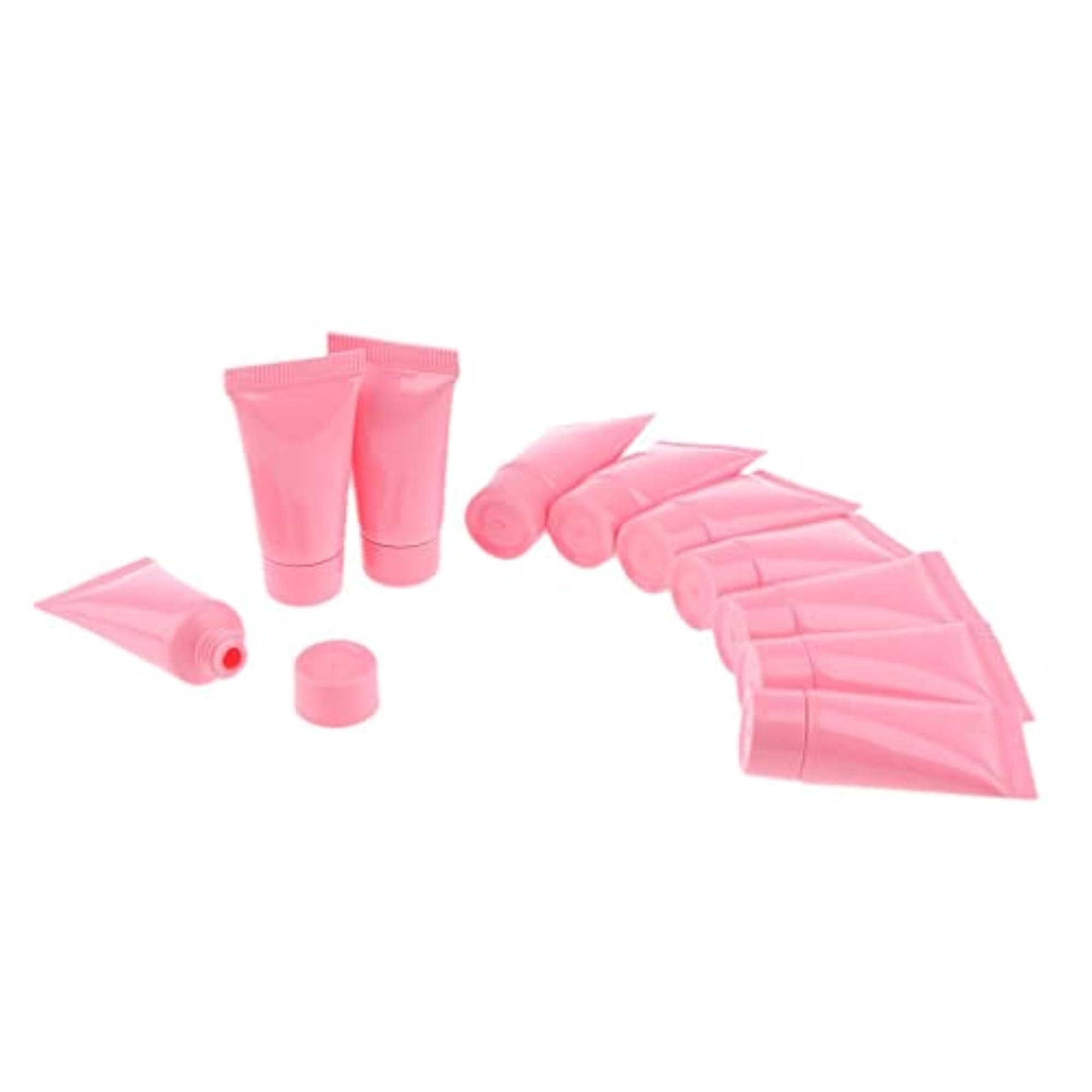 10x Pink Empty Cosmetic Tubes for Makeup Lotion Cream