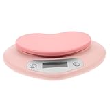 TIDTALEO 1Stück Küchenwaage aus Kunststoff Rosa Elektronische Backwaage Präzise für Lebensmittel für Backen und Wägen Langlebig und Zuverlässig