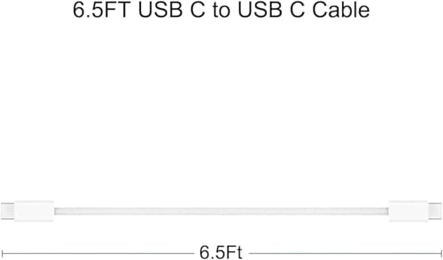 Image of Apple 20W USB-C Fast Charger with 6.6Ft Braided Cable | Compatible with iPhone 15 /15 Plus /15 Pro /15 Pro Max, iPhone 16 /16 Plus /16 Pro /16 Pro Max, iPad (USB-C) & Samsung Galaxy S Series Smartphones