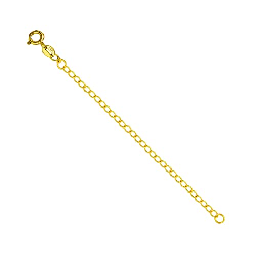 Ritastephens 14k Yellow Gold Chain Necklace Extender with Spring Ring