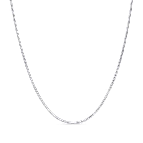 Image of ZAVYA 925 Silver Minimal Rhodium Plated Snake Chain Sliding Waist Chain | Gift for her, Gifts for Women & Girls | With Certificate of Authenticity and 925 Stamp