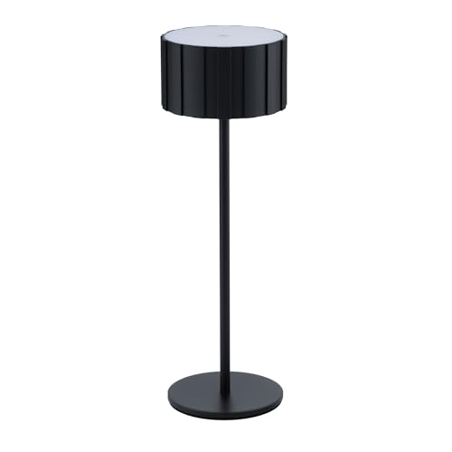 Lampe de bureau rechargeable Cog LED sans fil 5200 mAh USB-C noire tactile