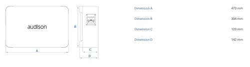 Audison APBX 10 S4S 250mm Geschlossene Subwoofer-Box, 800W Spitzenleistung, 400W Dauerleistung, 10 Zoll, Kompakte Bauweise für Autosysteme, Kabelgebunden