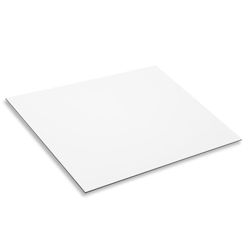 Panel compuesto de aluminio material compuesto de aluminio I 40 x 30 cm I 3 mm de espesor I con película protectora I en blanco I modelismo bricolaje manualidades similar al Dibond I AZ060