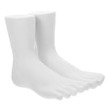 HOODANCOS 2個 五趾リアルプラスチック足マネキン 靴下 シューズ ジュエリー展示用 軽量で耐久性のある脚模型 撮影 店舗ディスプレイ向け