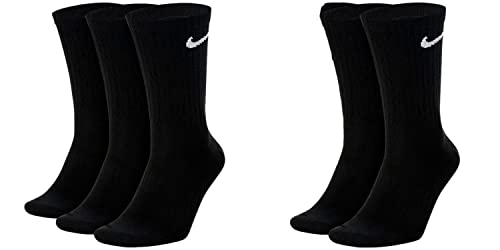 Nike Everyday Lightweight Crew SX7676 Lot de 5 paires de chaussettes de tennis Blanc/noir/gris, Noir , 38-42 Nike Everyday Lightweight Crew SX7676 Lot de 5 paires de chaussettes de tennis Blanc/noir/gris, Noir , 38-42
