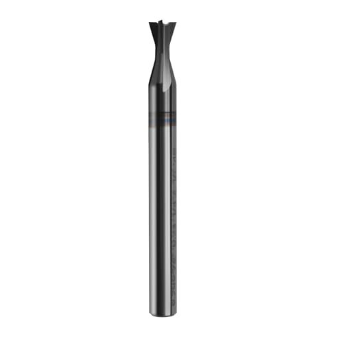Image of 1 /4 inch Carbide Square Nose End Mills, 4 Flute Solid End Mill Bits, Dovetail Cutter, AlTiN Coated Milling Cutters for DIYers and Professionals, 74 Degree