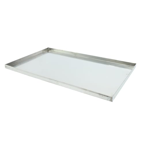 41.1″x26″ Stainless Steel Tray Replacement Pan for Pet Cage Dog Crate Kennel, Flat Bottom Tray, Leakproof Line 41.1″x26″ Stainless Steel Tray Replacement Pan for Pet Cage Dog Crate Kennel, Flat Bottom Tray, Leakproof Line