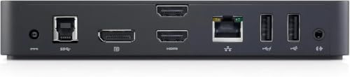 for Dell USB 3.0 Ultra HD/4K Triple Display Docking Station (D3100), Black - 1