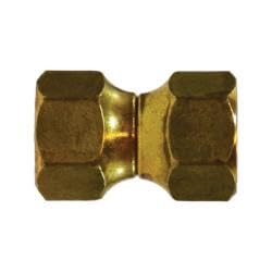 10484 Swivel Union, 1/2 in SAE 45 deg Female Flared x 1/2 in SAE 45 deg Female Flared, Brass (2 Pack)