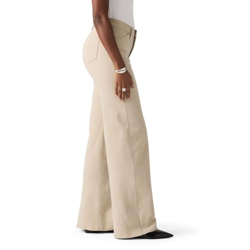 Levi's Women's 318 Shaping Wide-Leg Jeans (Also Available in Plus), (New) White Pepper (Twill), 292