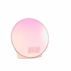 Sunrise Alarm Clock,Aurora Color -Gift for Adults, Children, and Heavy Sleepers,Wake Up Light, Snooze, FM Radio, and Natural Sounds