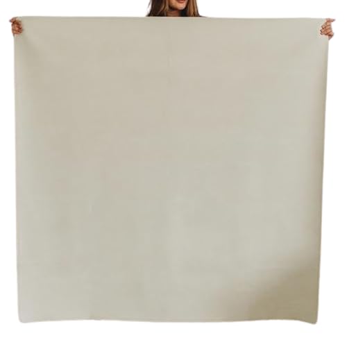 Uniklook Vegan Leather Reversible Multipurpose Paly mat Kids Infant Picnic Blanket - Waterproof Baby Splat mat for High Chair Sand Proof Beach Blanket Indoor Outdoor (Cream, Black)