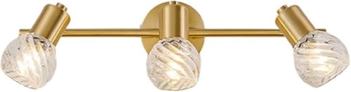 Kxqyikyi Goldene 3-Licht Bad Spiegellampe