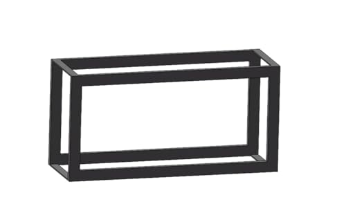 SynapSYA LeñEro Exterior Estante de almacenamiento troncos madera metal, soporte for leña utilizado for chimeneas, cuenco construcción