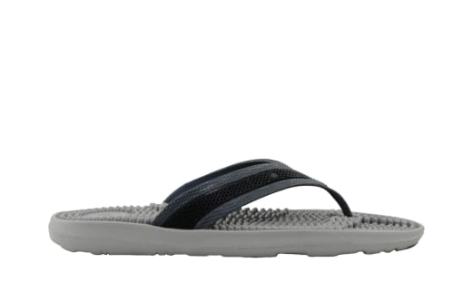 Image of Bata Men's Massaging Flip Flops, Grey