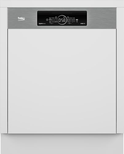 Beko BDSN36561XP Geschirrspüler 60 cm, unterbau- und hochbaufähig, für 15 Maßgedecke, 5 Programme, 6 Zusatzfunktionen, 3 Spülebenen, PowerIntense, SilentWash, SelfDry, weiß