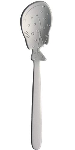 Nagao Tsubamesanjo Petite Marine Aluminum Ice Spoon, Silver, 4.6 inches (11.7 cm), Whale Shark, Made in Japan