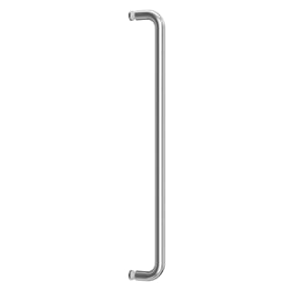Ranbo Glass Shower Door Towel Bar 24 Inch Stainless Steel Sliding Shower Door Handle Replacement with Brushed Nickel Finish for Commercial and Residential Glass Doors
